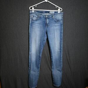 AG Adriano Goldschmied Women's 32R Legging Super Skinny Denim Jeans USA Made